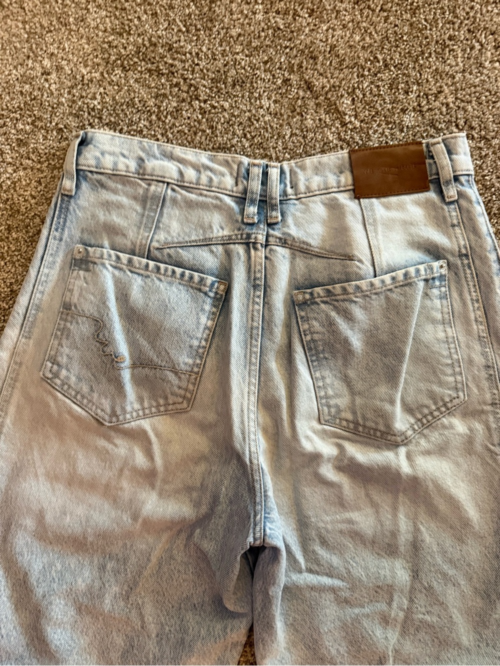 We the Free Good Luck Mid-Rise Barrel Jeans, Aagean, 28 - Picture 6 of 9
